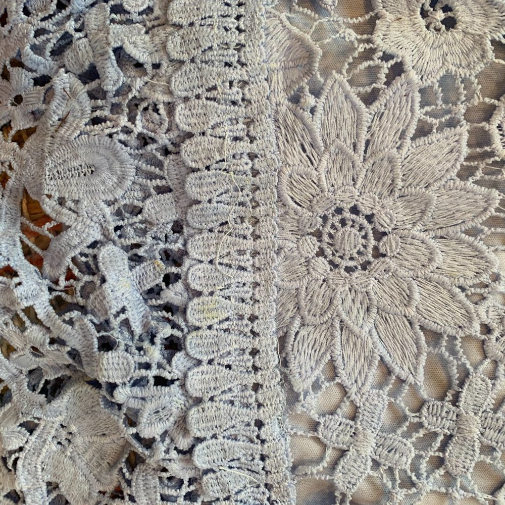 Blue Lace Midi Dress - Picture 8 of 9